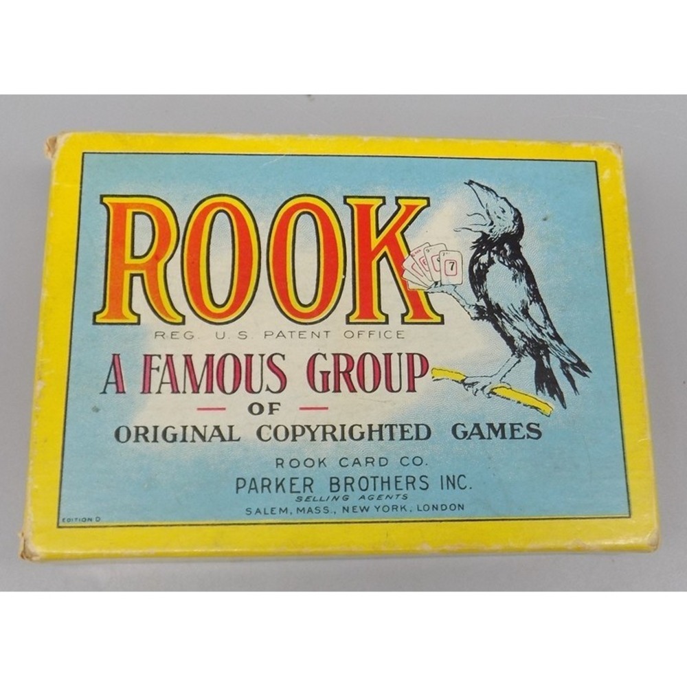 Rook A Famous Group of Games Card Game Set 1934 Parker Brothers w/ Original Box